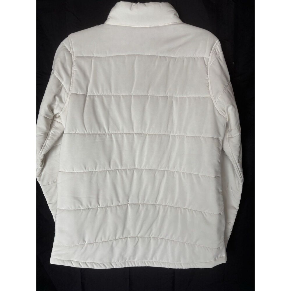 Avalanche‎ Ivory Quilted Pullover Jacket Size Medium 1/2 Snap Outdoor Hiking - Picture 7 of 11